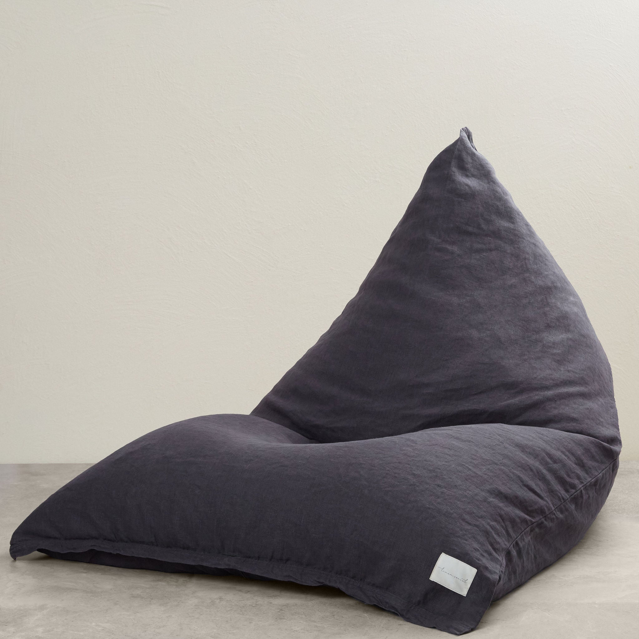 Charcoal Linen Bean bag