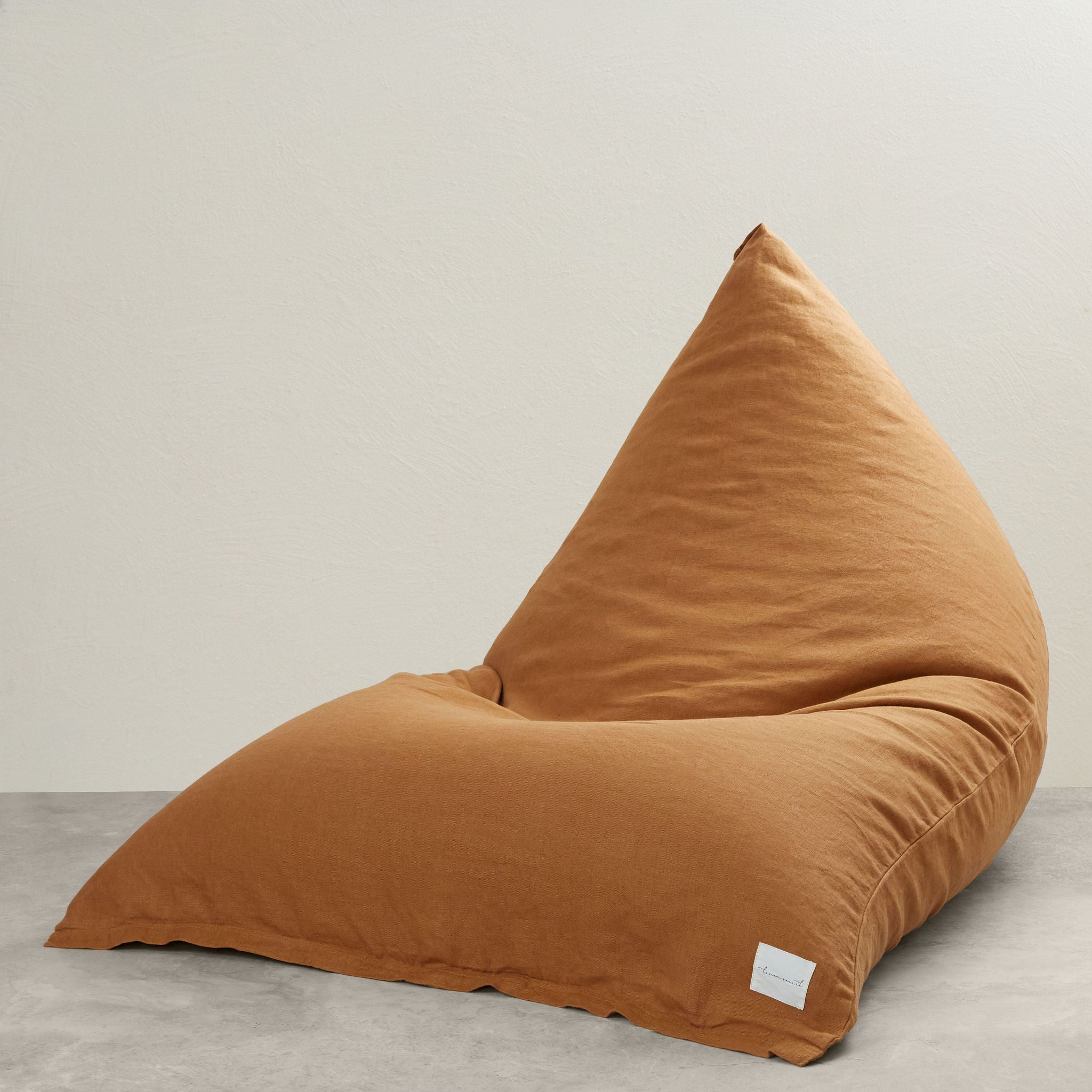 Tobacco Linen Bean Bag