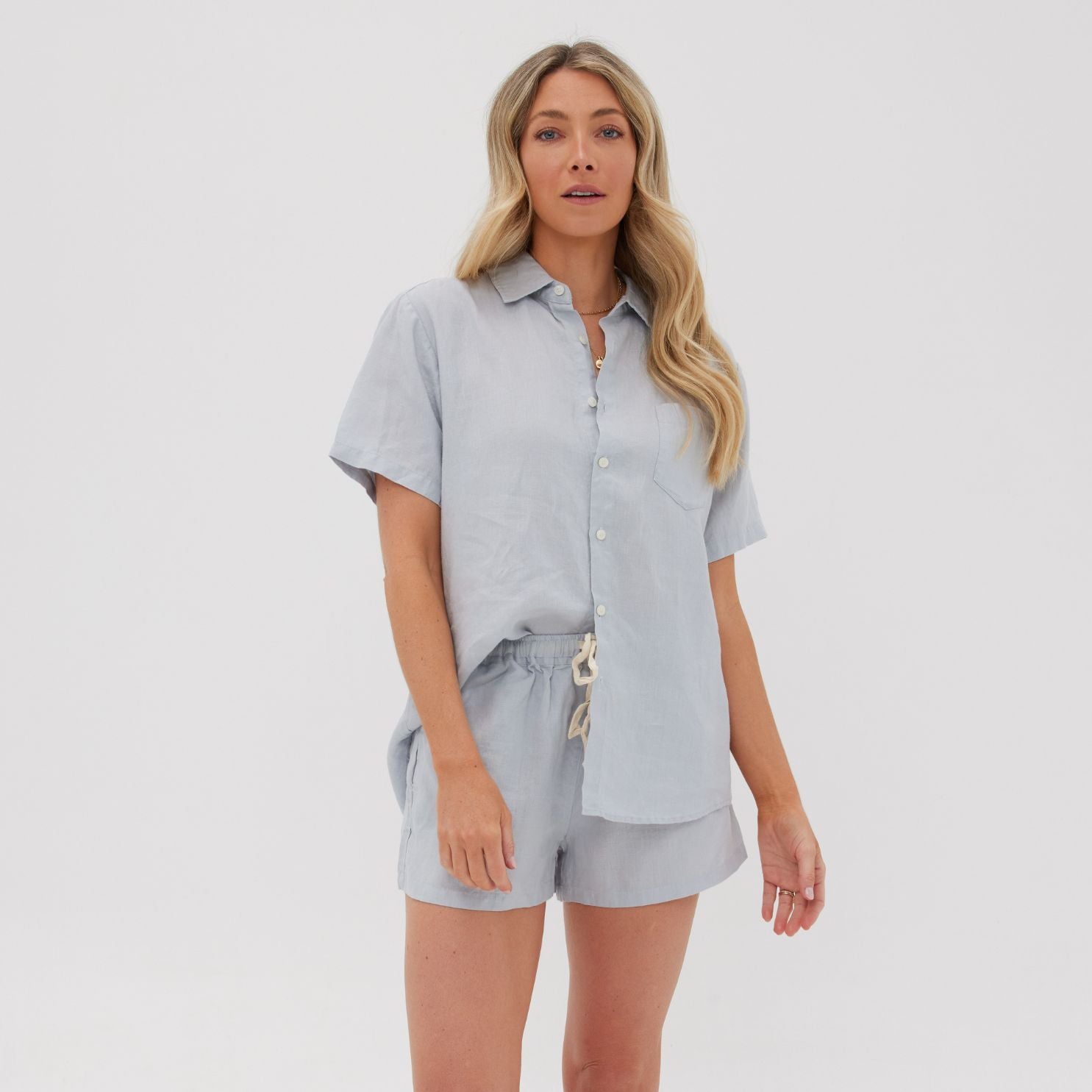 Mist Linen Pyjama Set