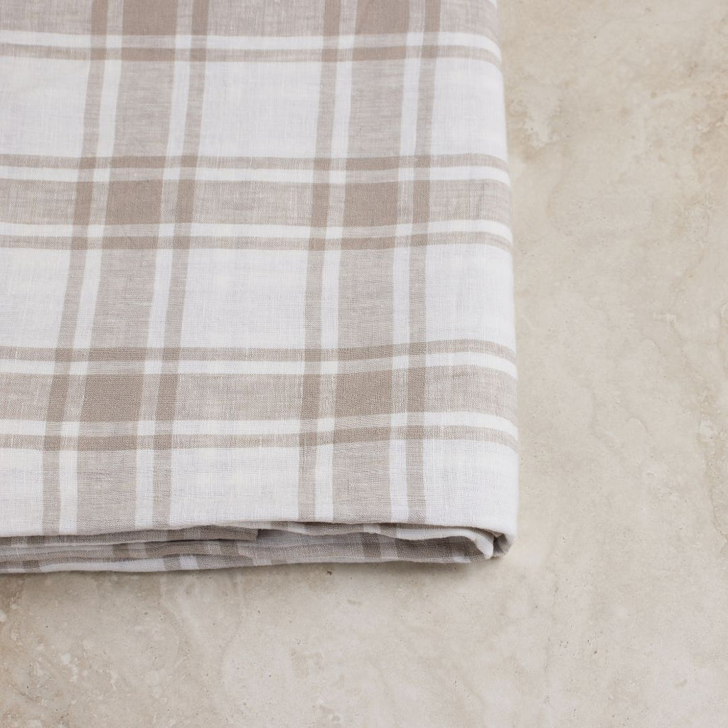 Milk And Honey Country Plaid Flat Sheet