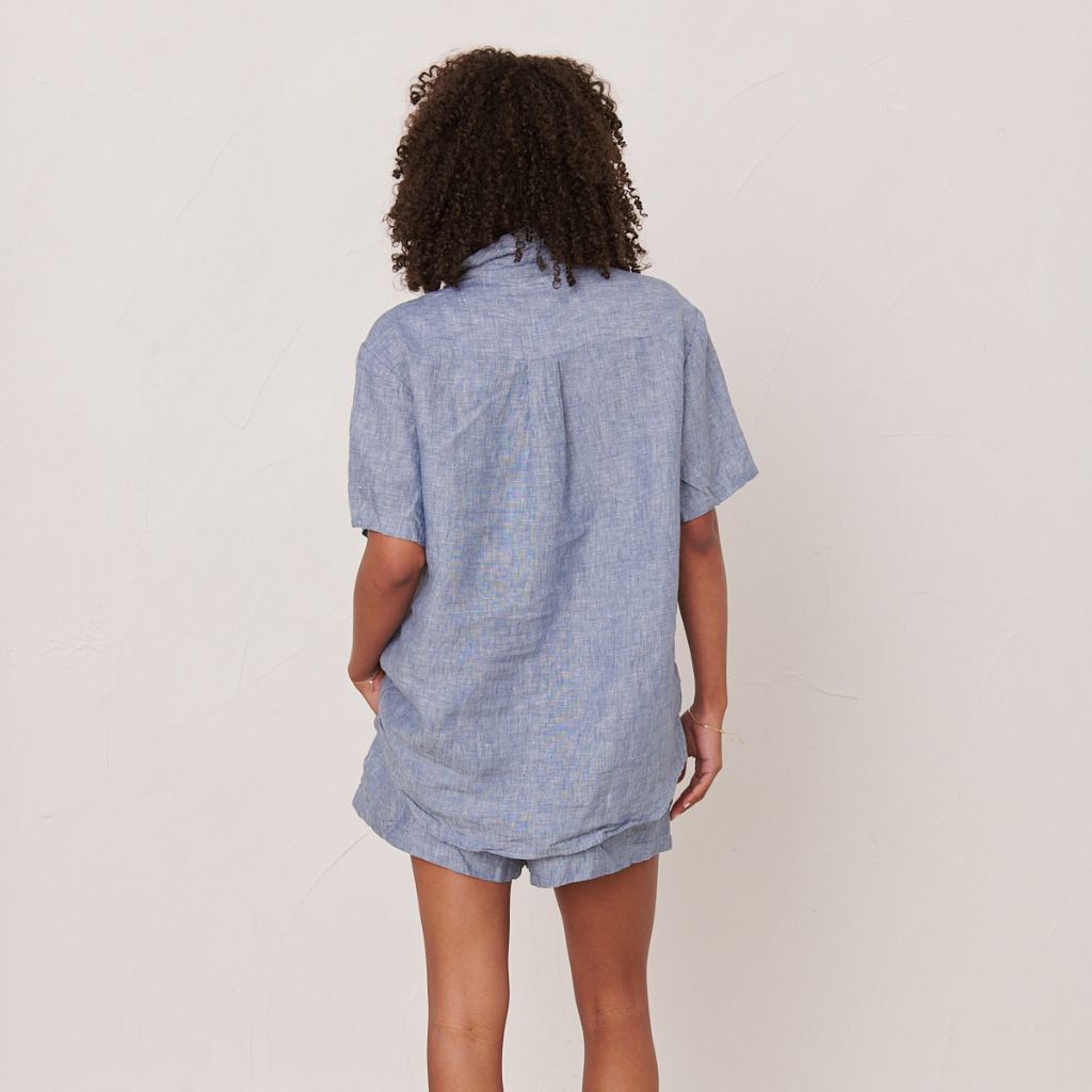 Soft Denim Linen Pyjama Set