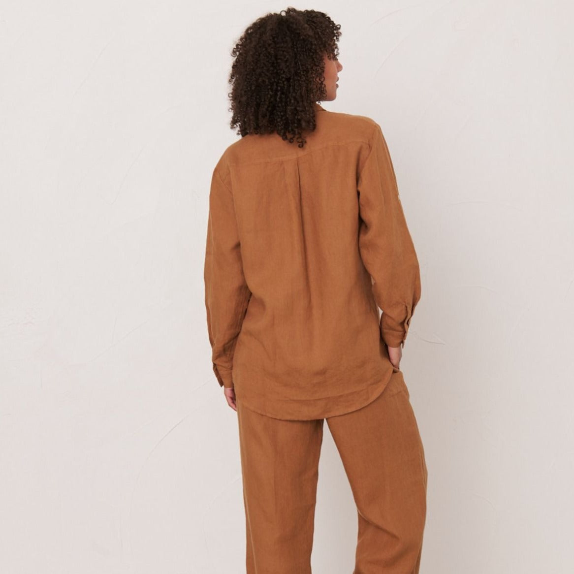 Long Linen Pyjama Set - Toffee – Linen Social