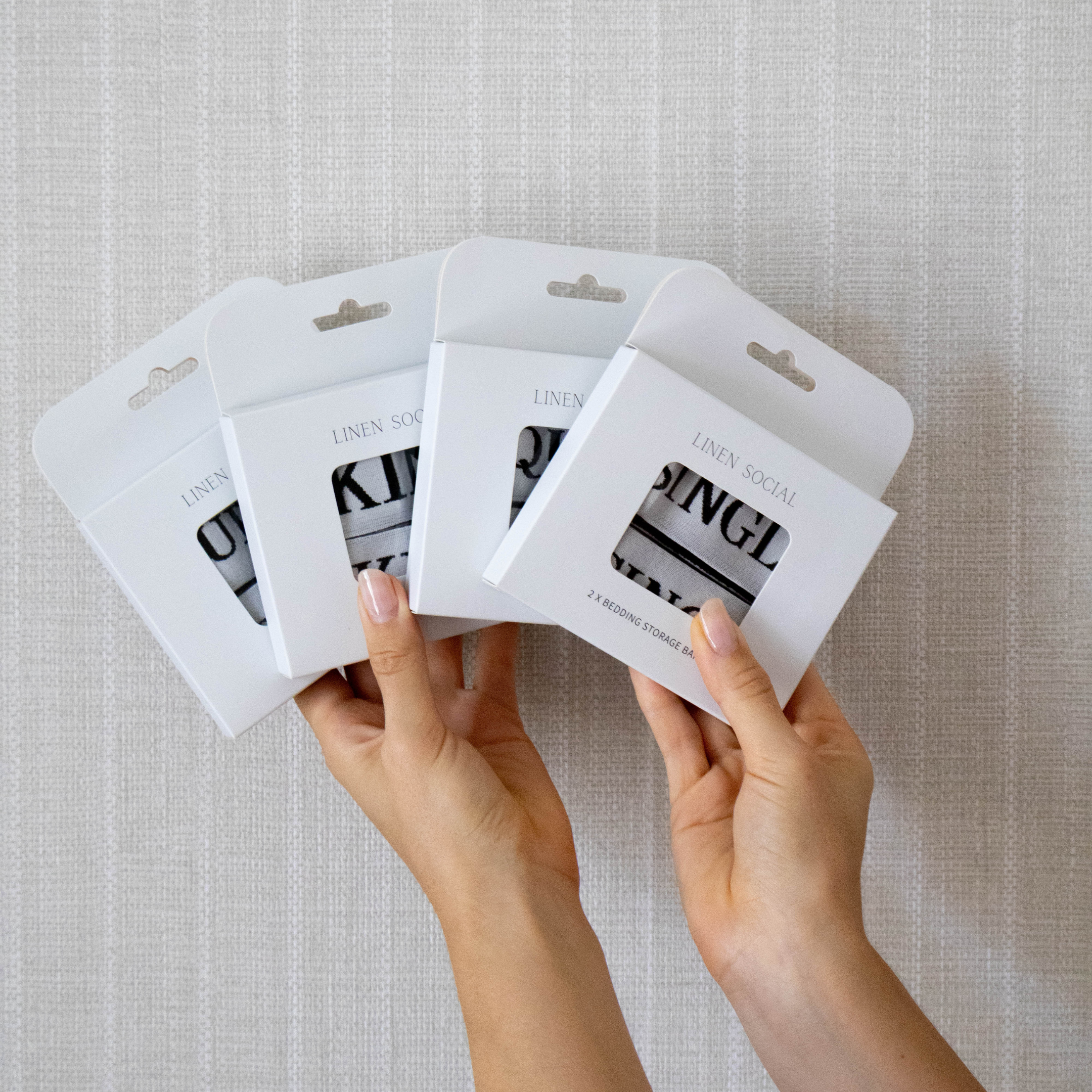 🎁 Linen Bedding Organiser Storage Bands - Set of 2 (100% off)