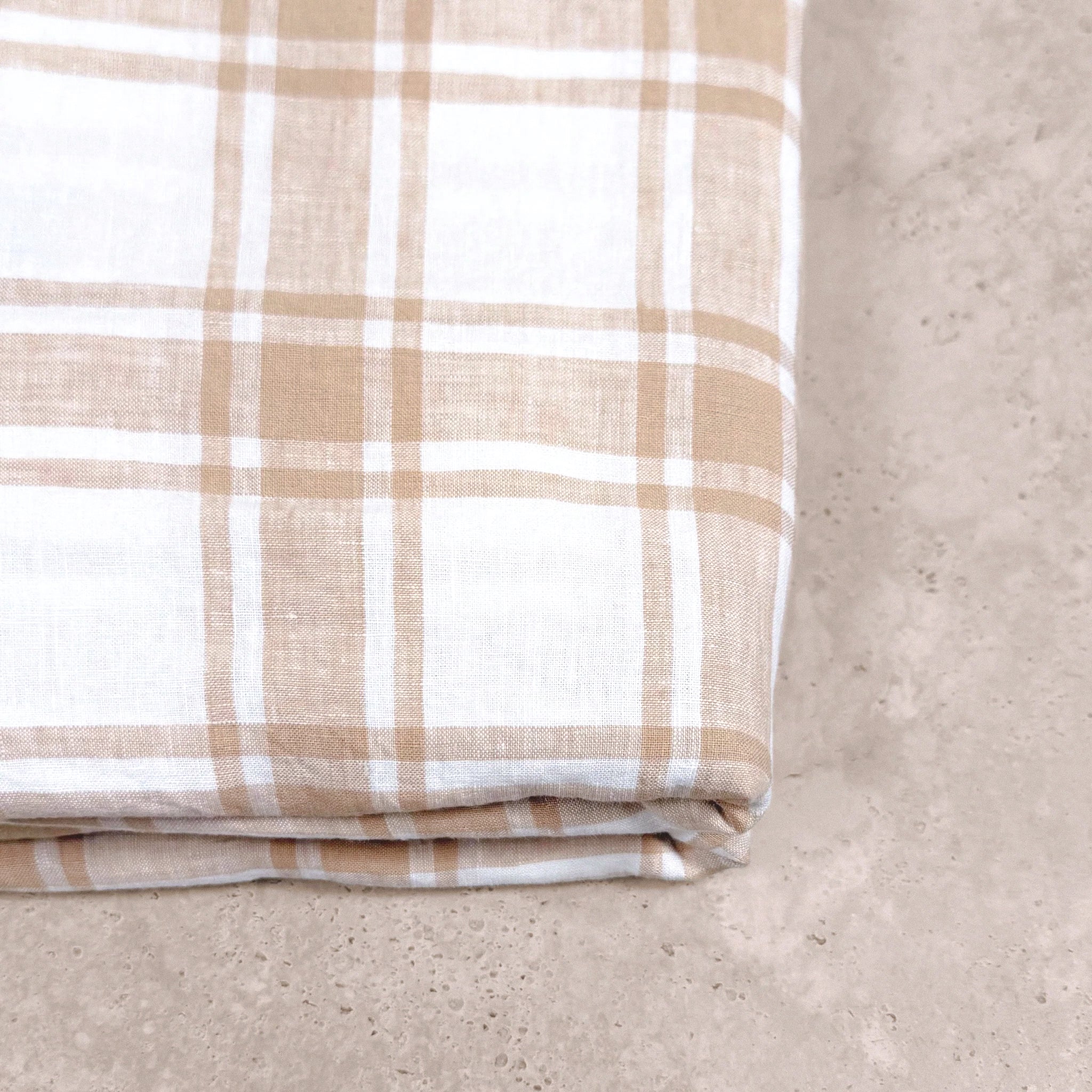 Cinnamon Country Plaid Duvet Cover