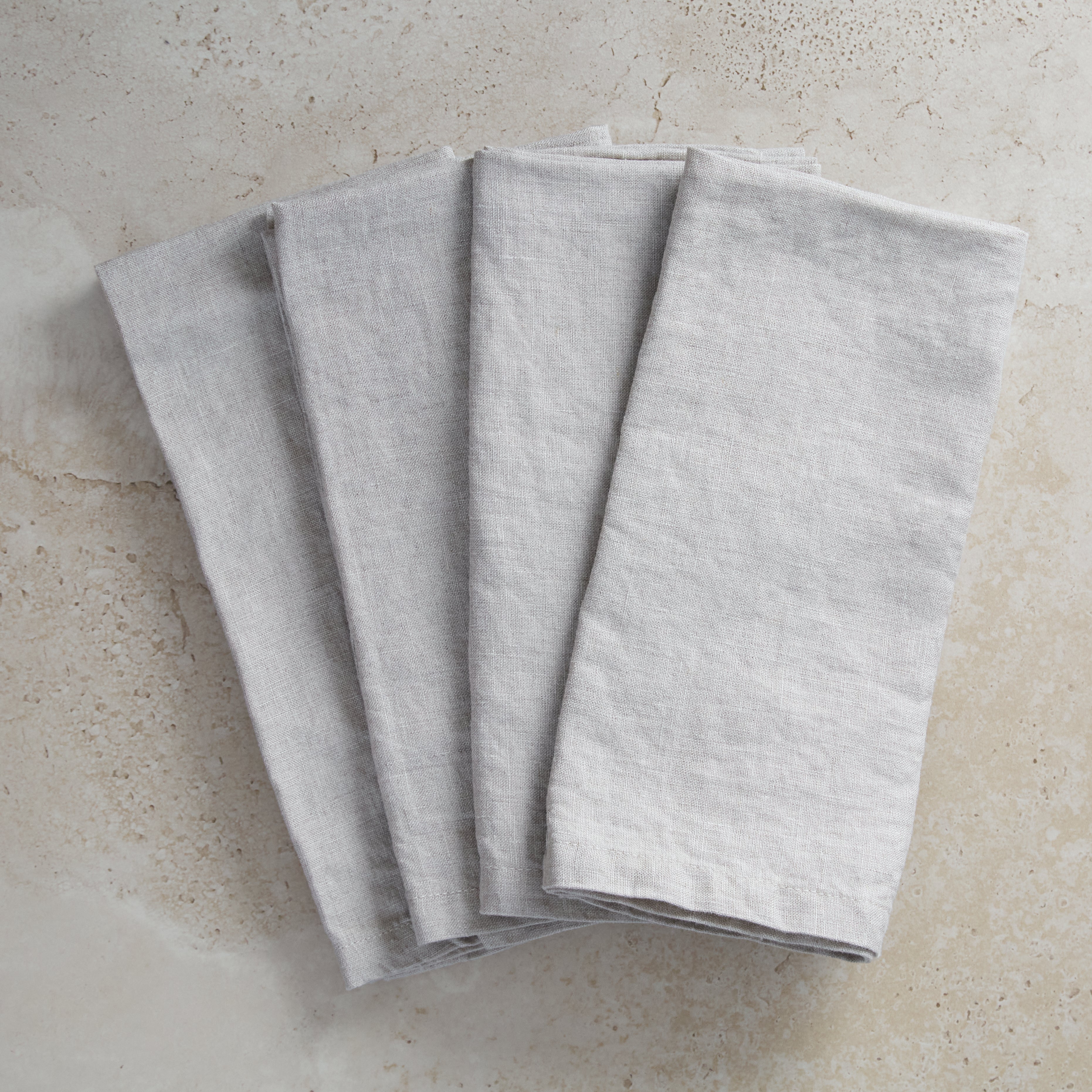 Dove Oatmeal Linen Napkin