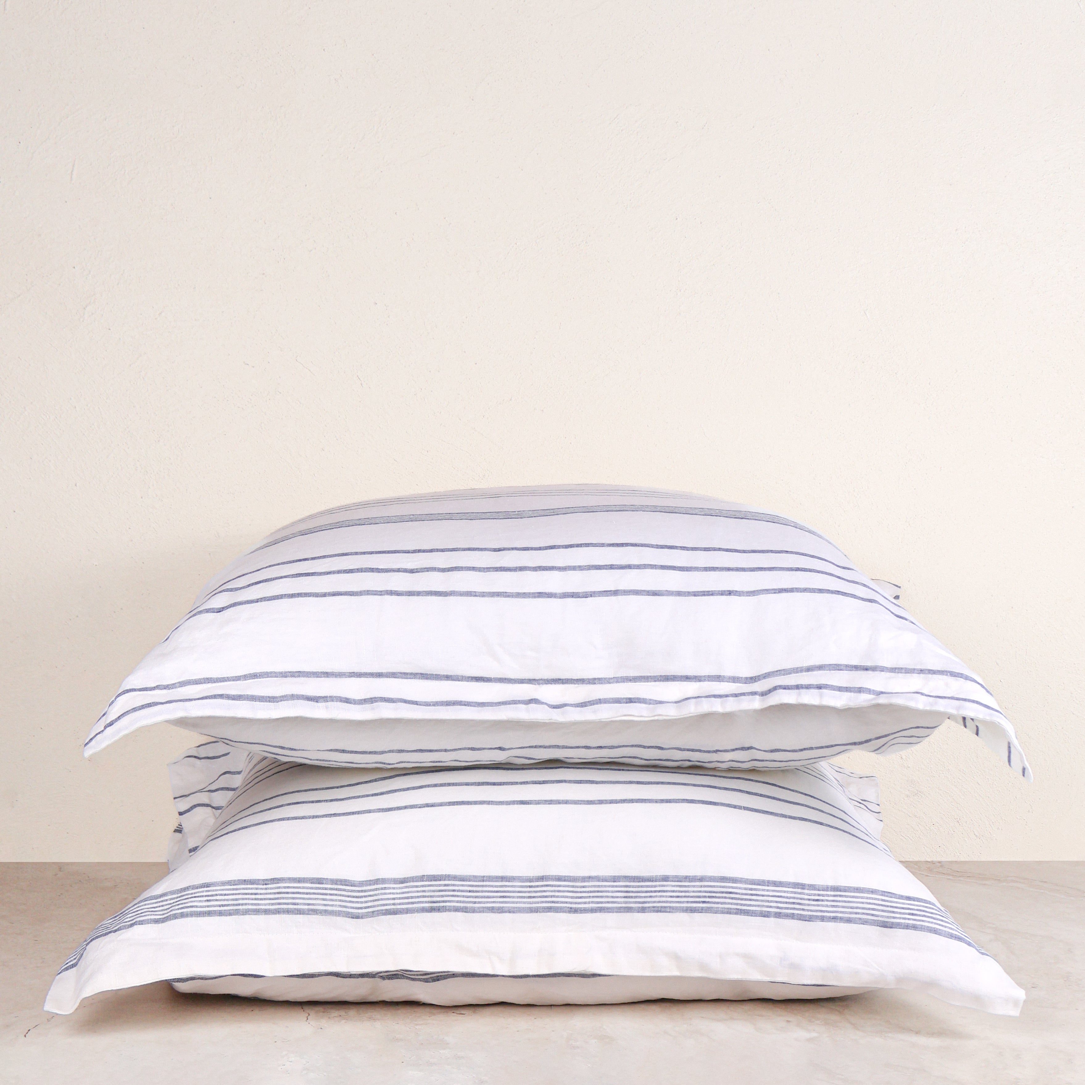 Blue Amalfi Striped European Pillowcase (Set of 2)