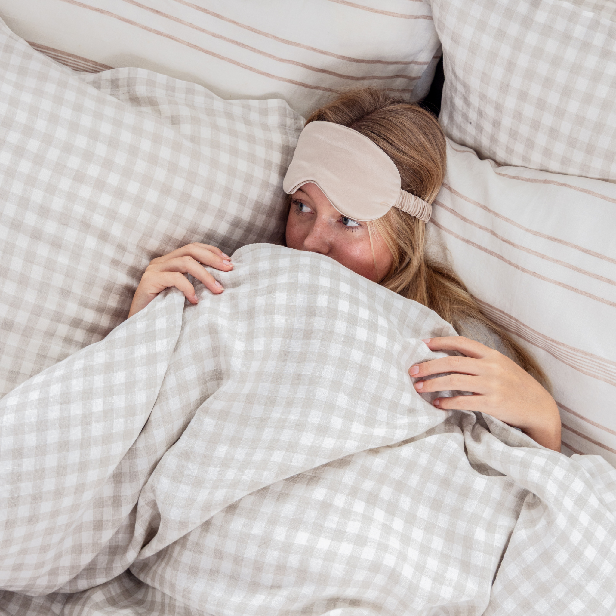 Linen Social Silk Sleeping Eye Mask