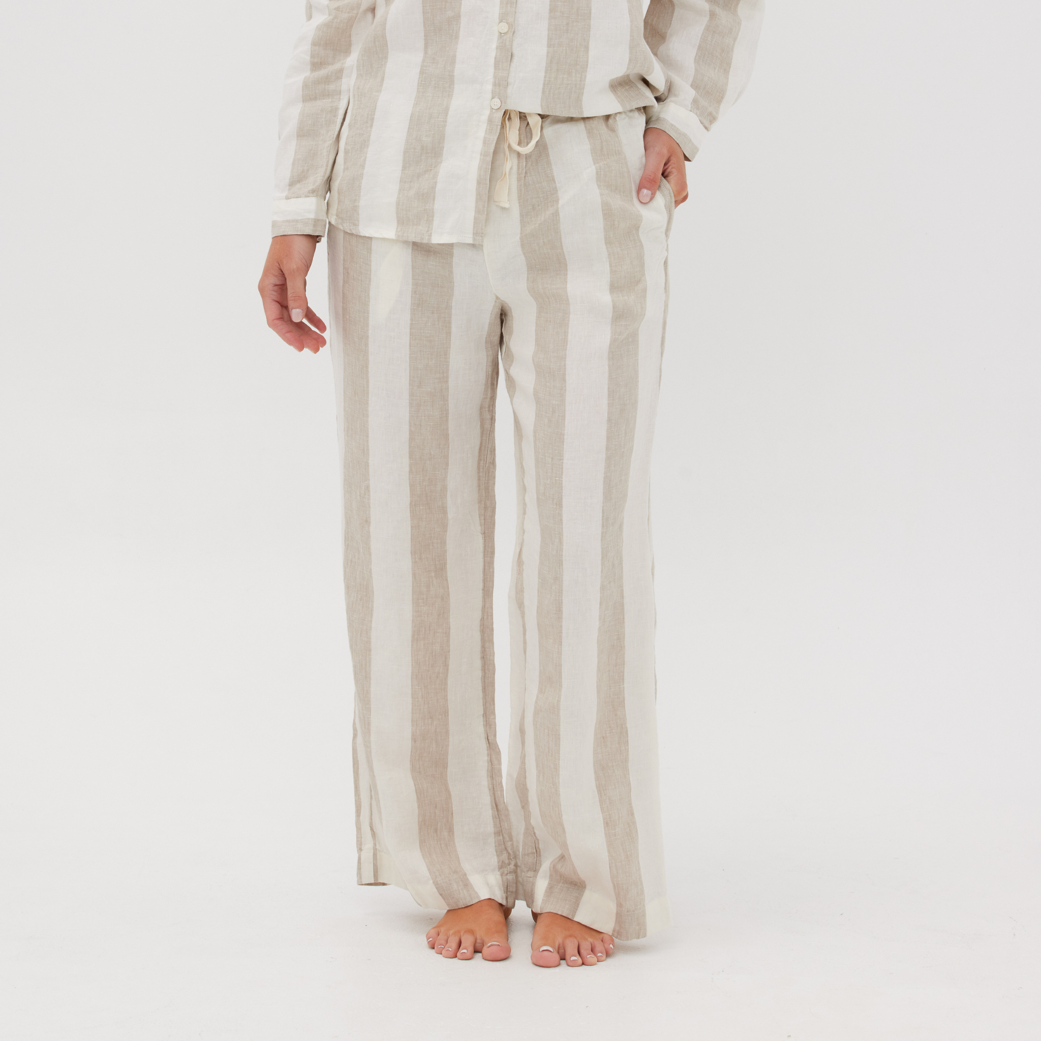 Striped Linen Pants