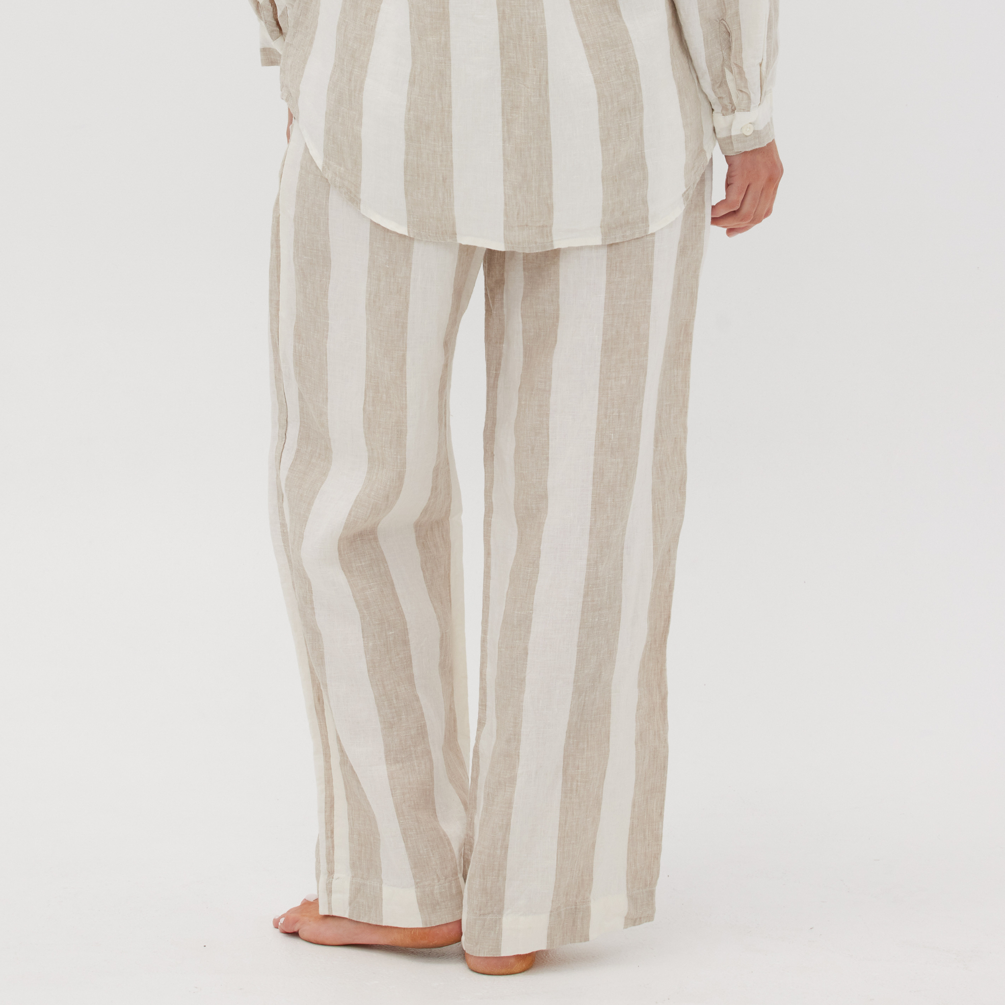 Striped Linen PJ Set