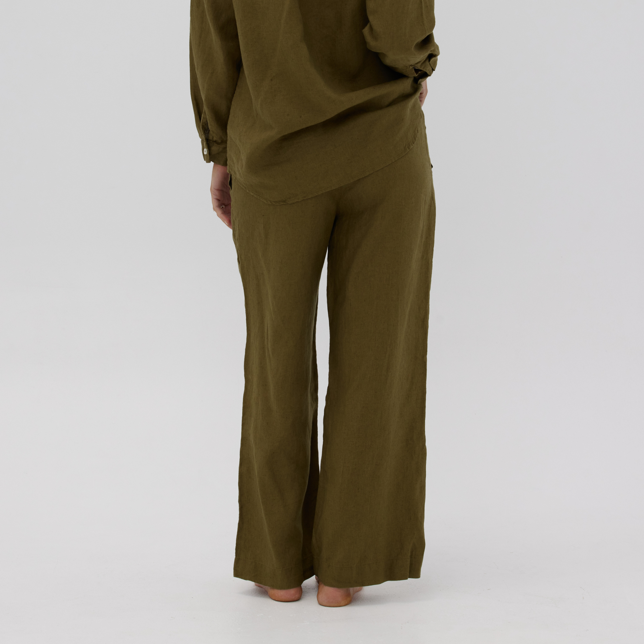 Olive Linen Pant Ladies