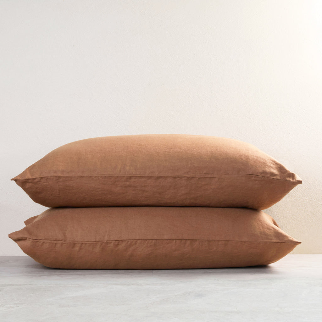 Sandalwood King Linen Pillowcase (Set of 2)