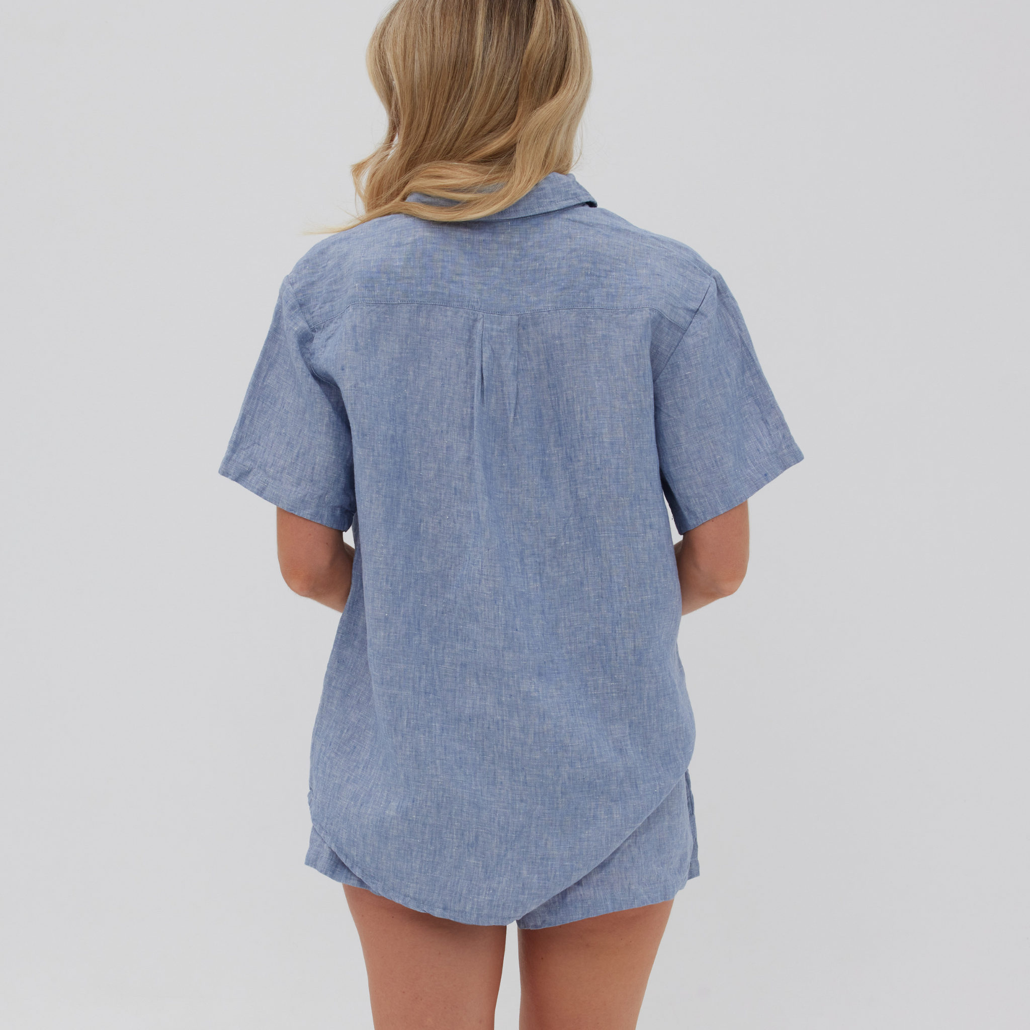 Soft Denim Linen PJ Set