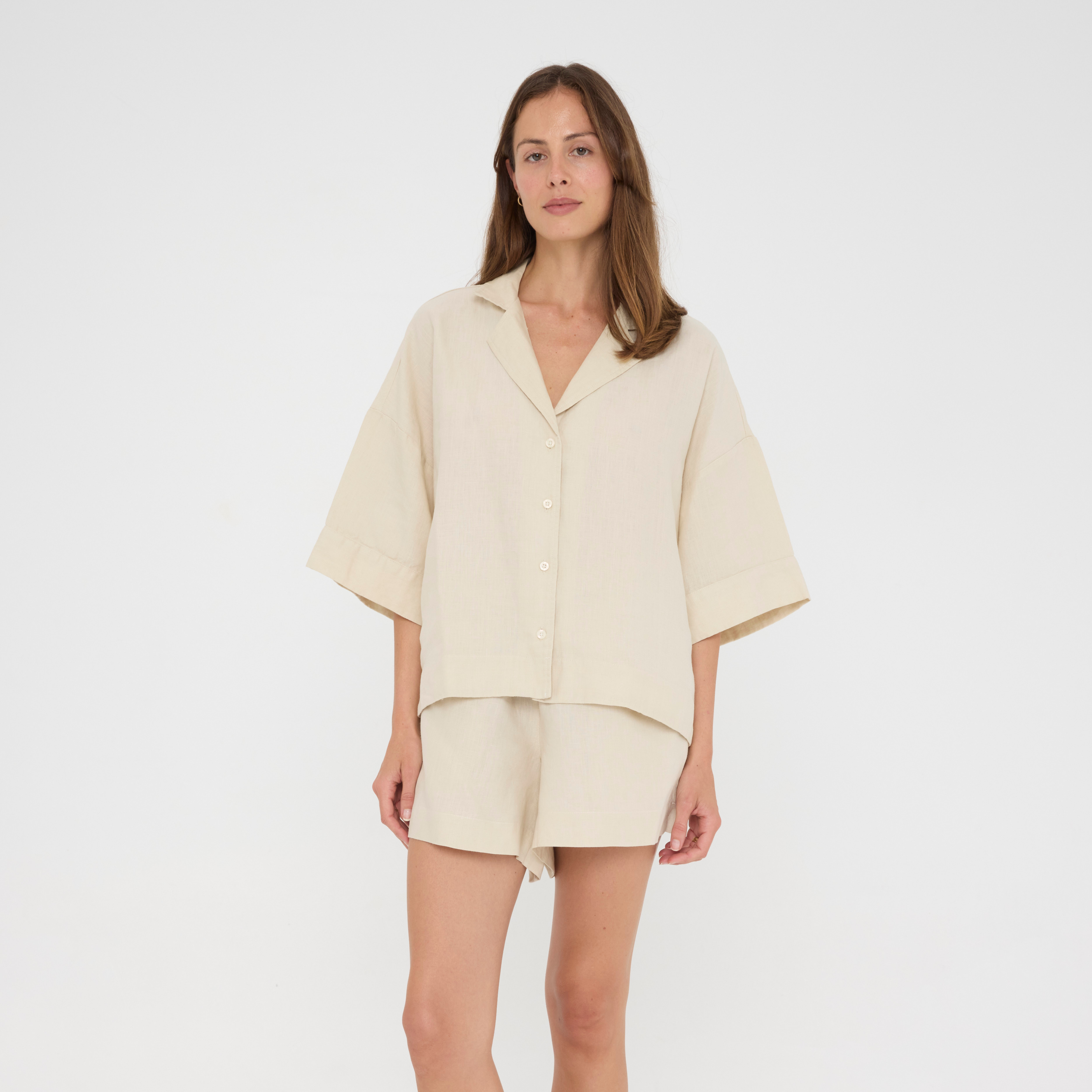 Birch Relaxed Linen Loungewear Set
