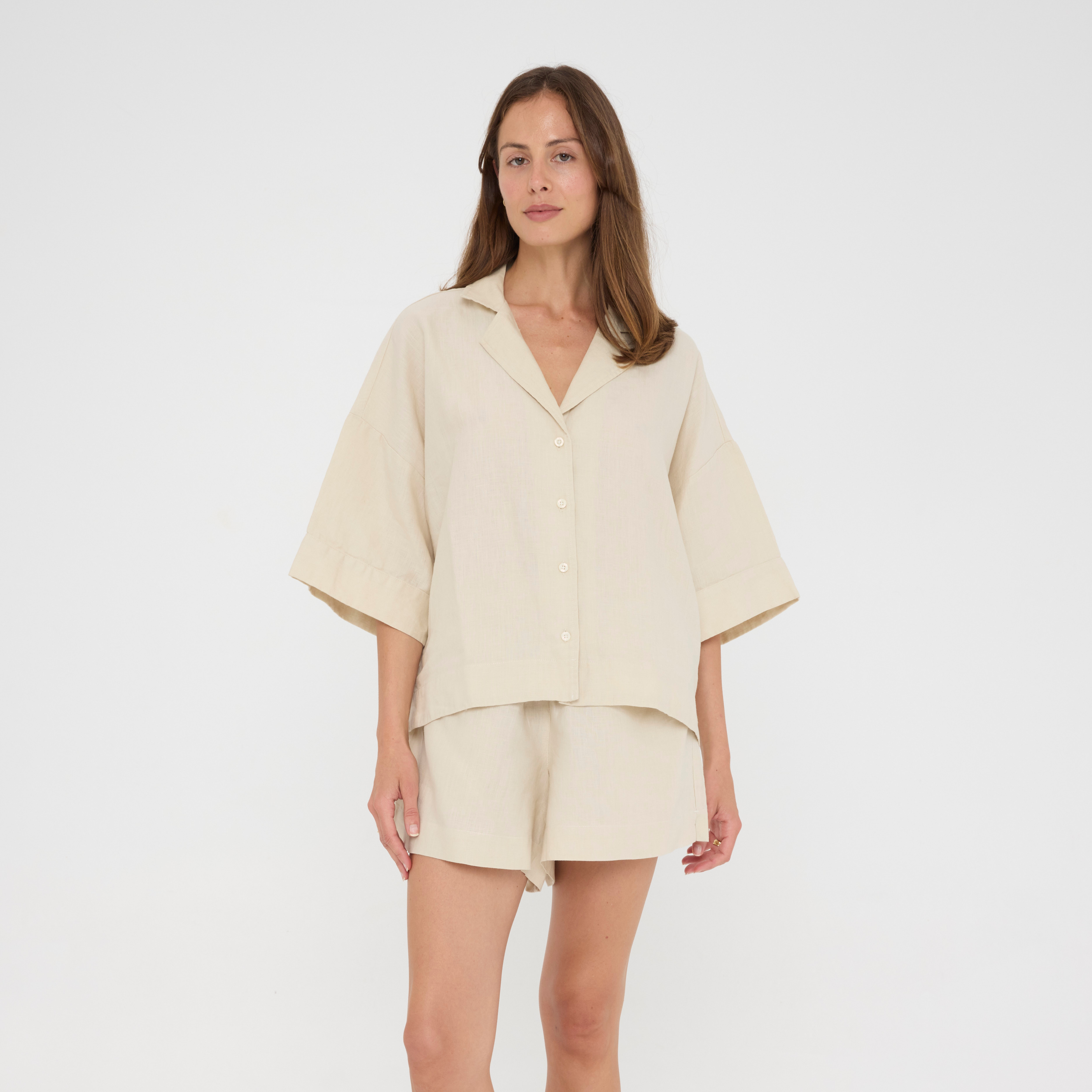 Birch Relaxed Linen Loungewear Set