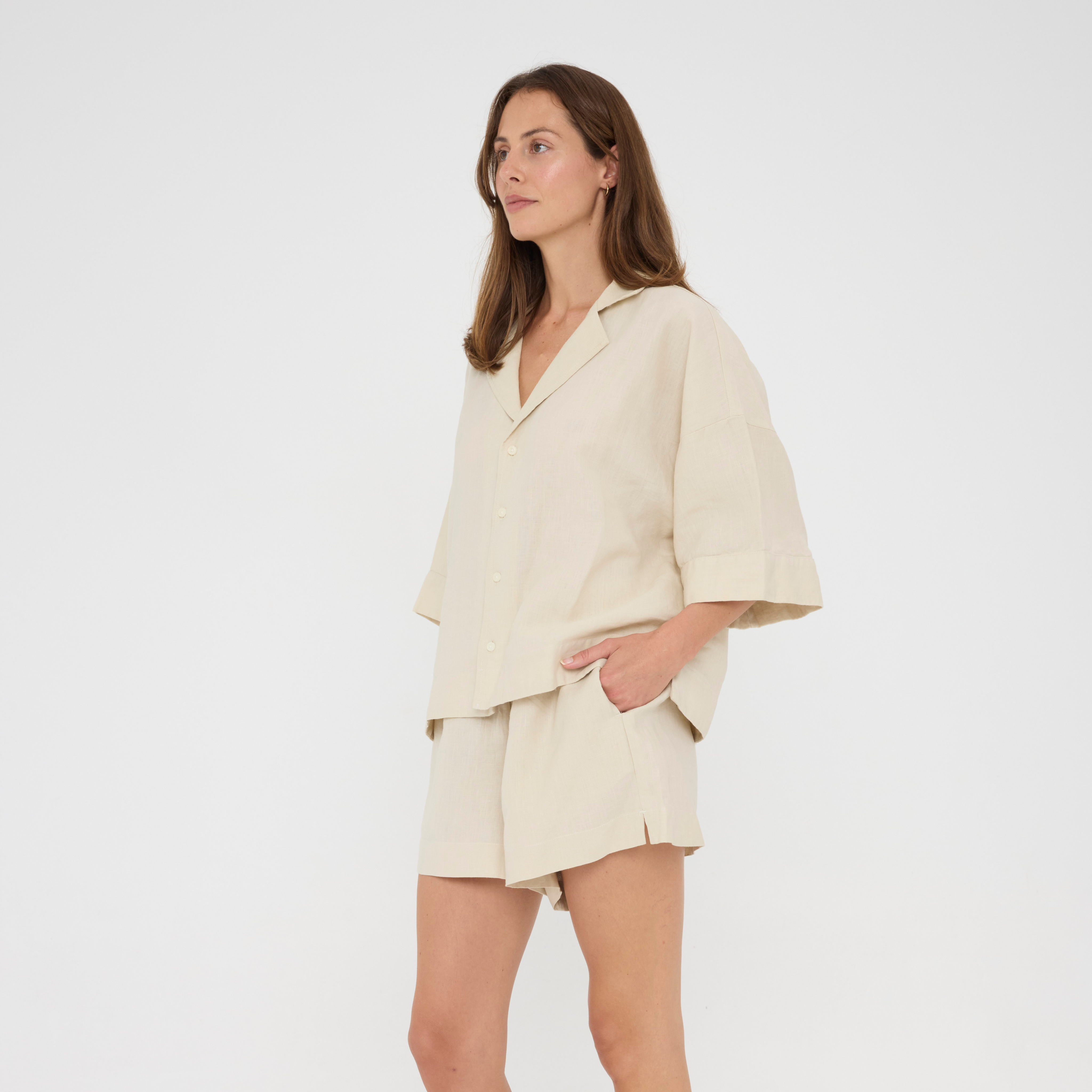 Birch Relaxed Linen Loungewear Set