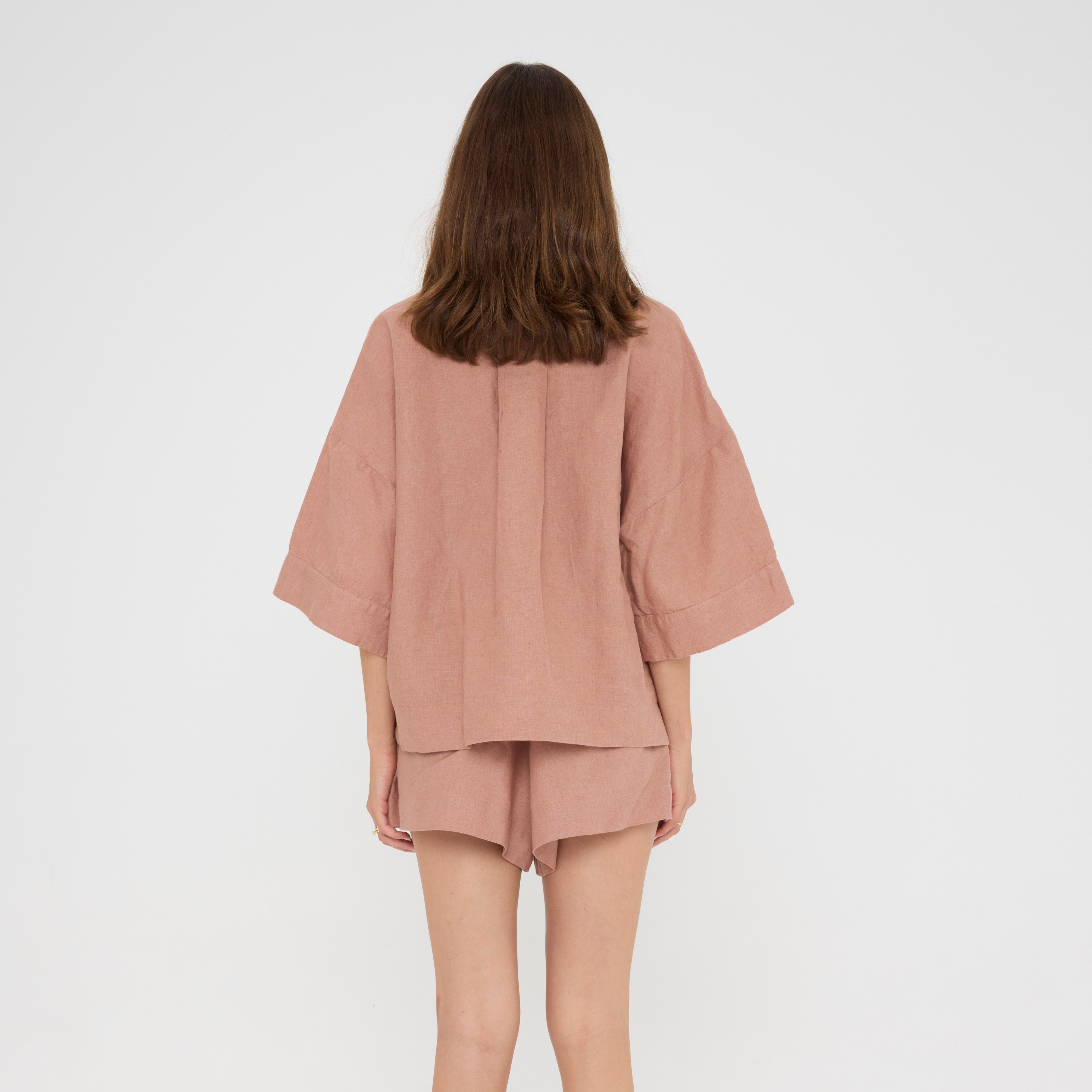 Clay Relaxed Linen Loungewear Set