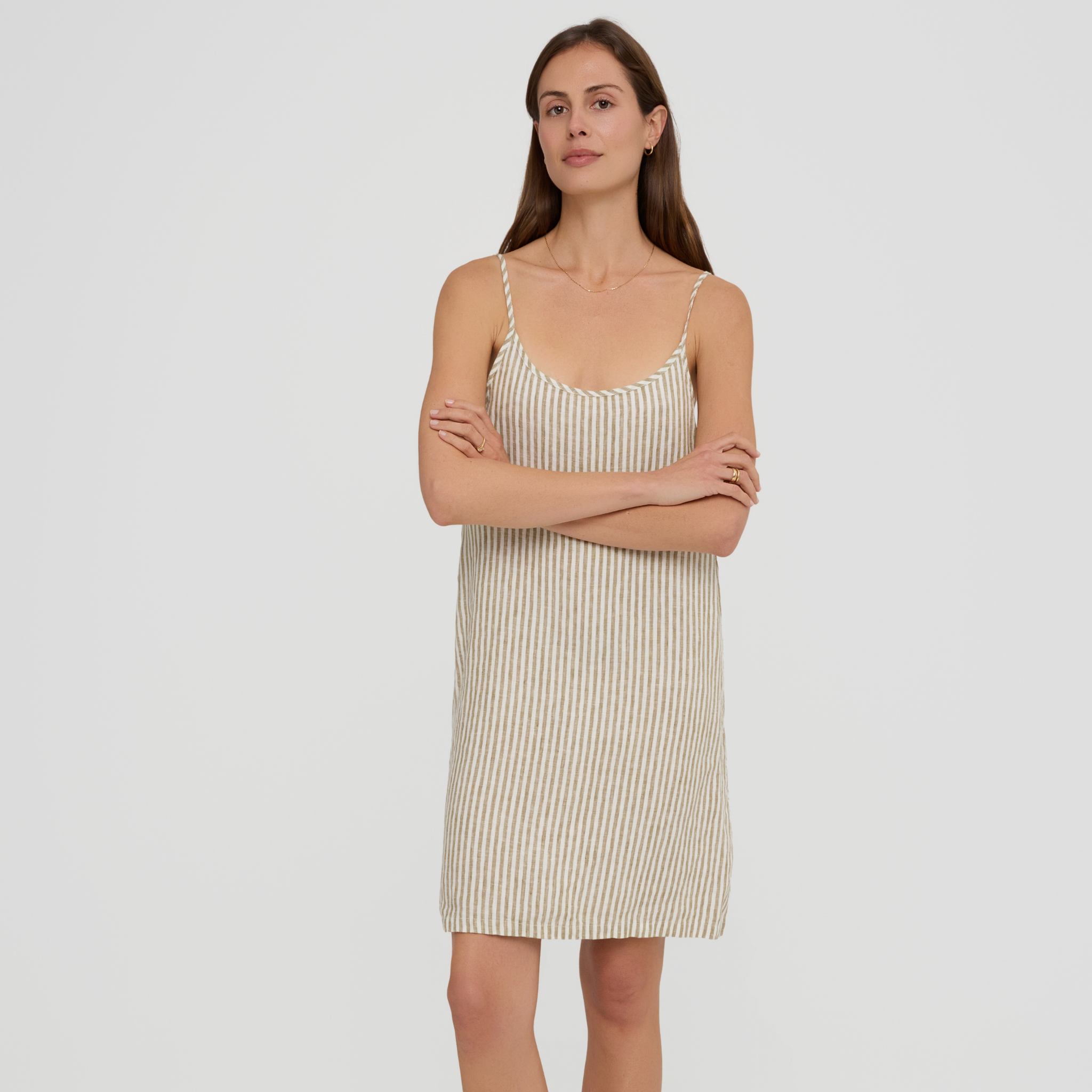 Lightweight linen nightdress for summer