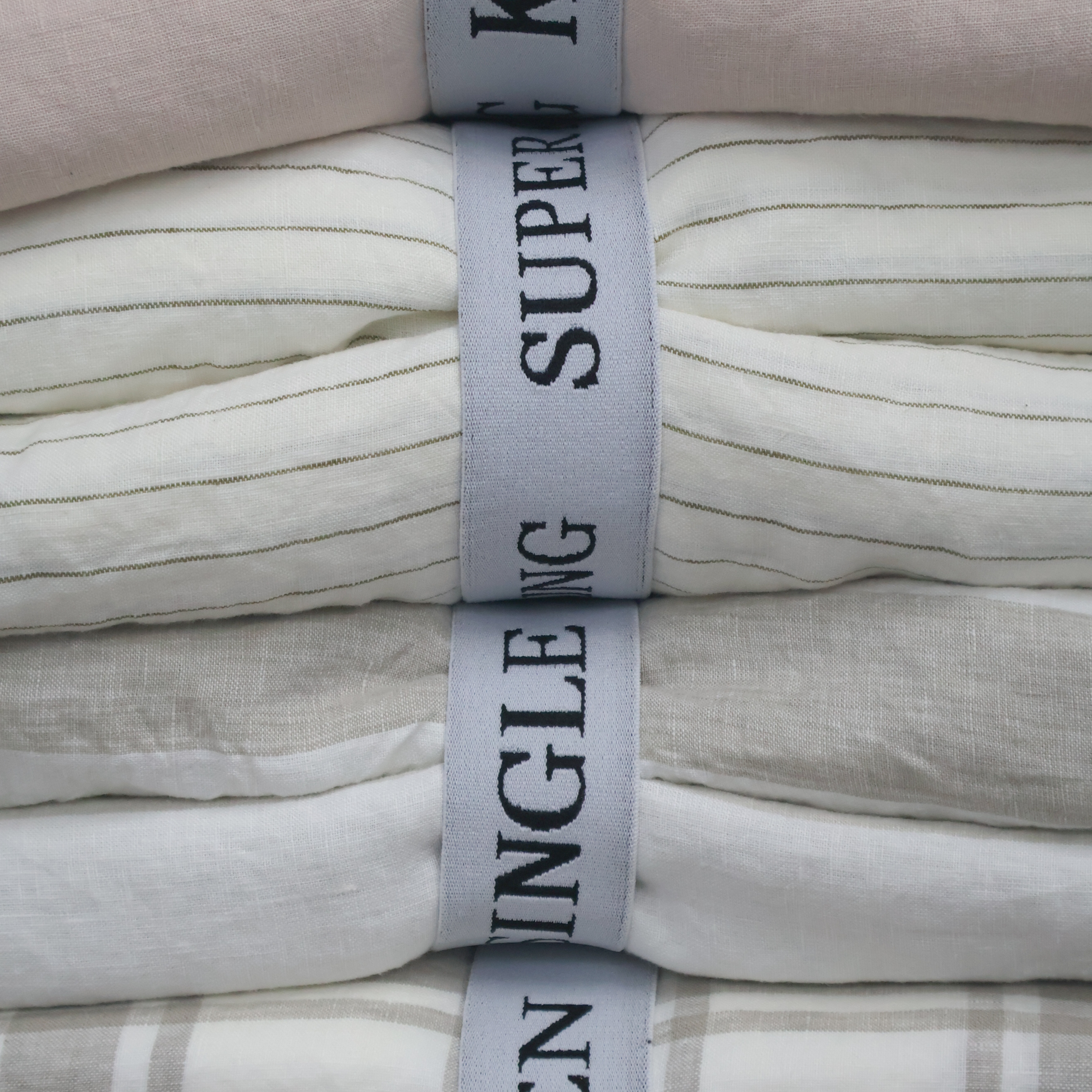 Linen Bedding Organiser Storage Bands - Set of 4