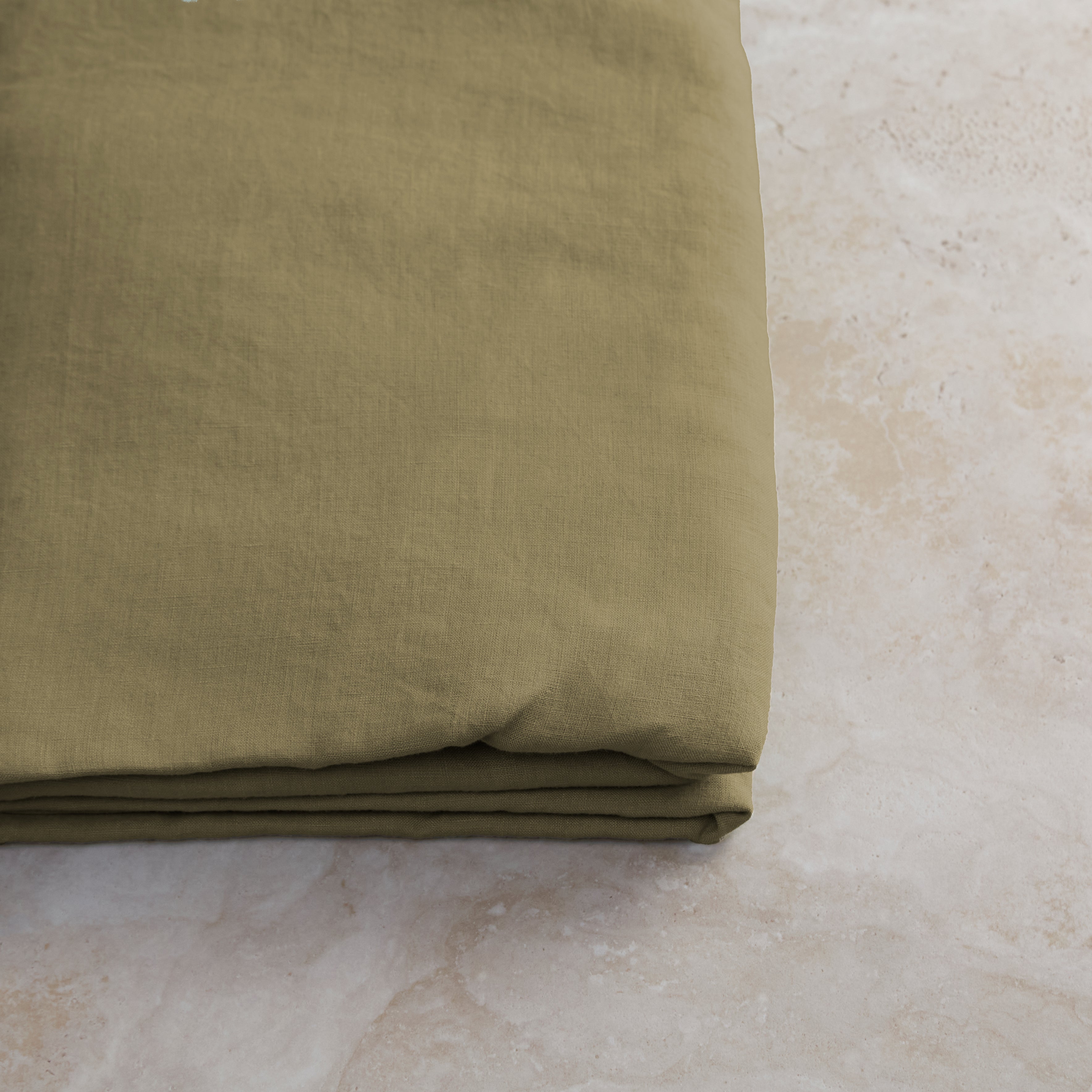 Linen Social Olive Sheets
