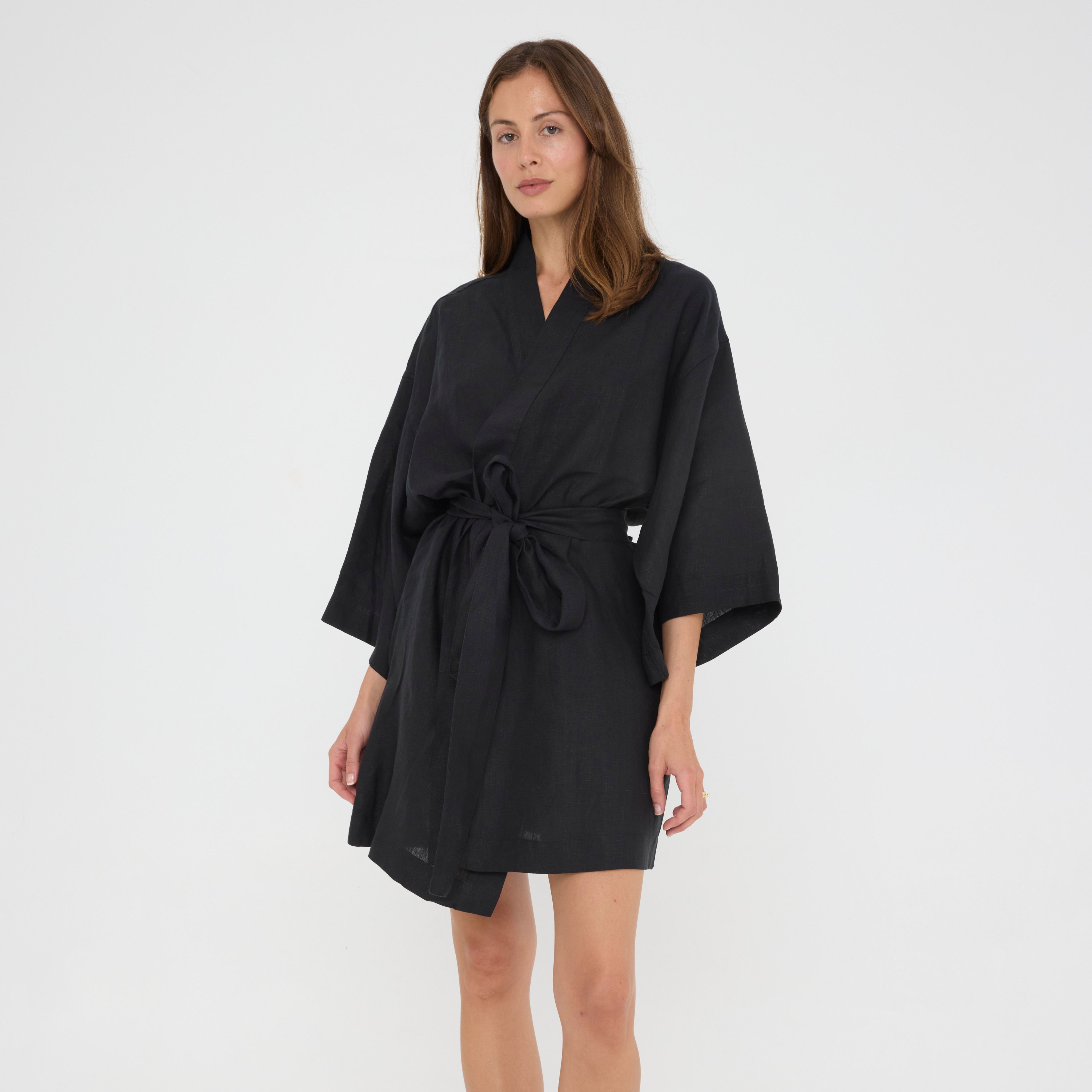 Black Short Robe