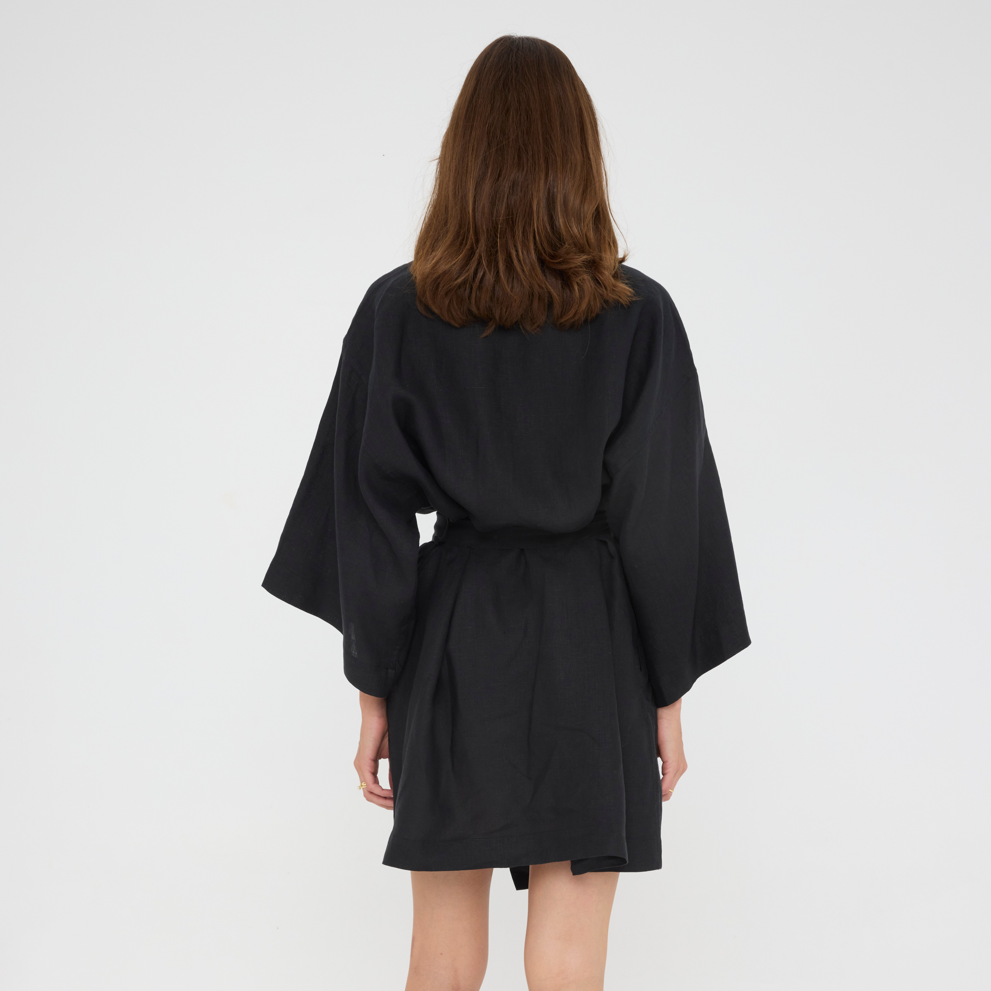Black Short Robe