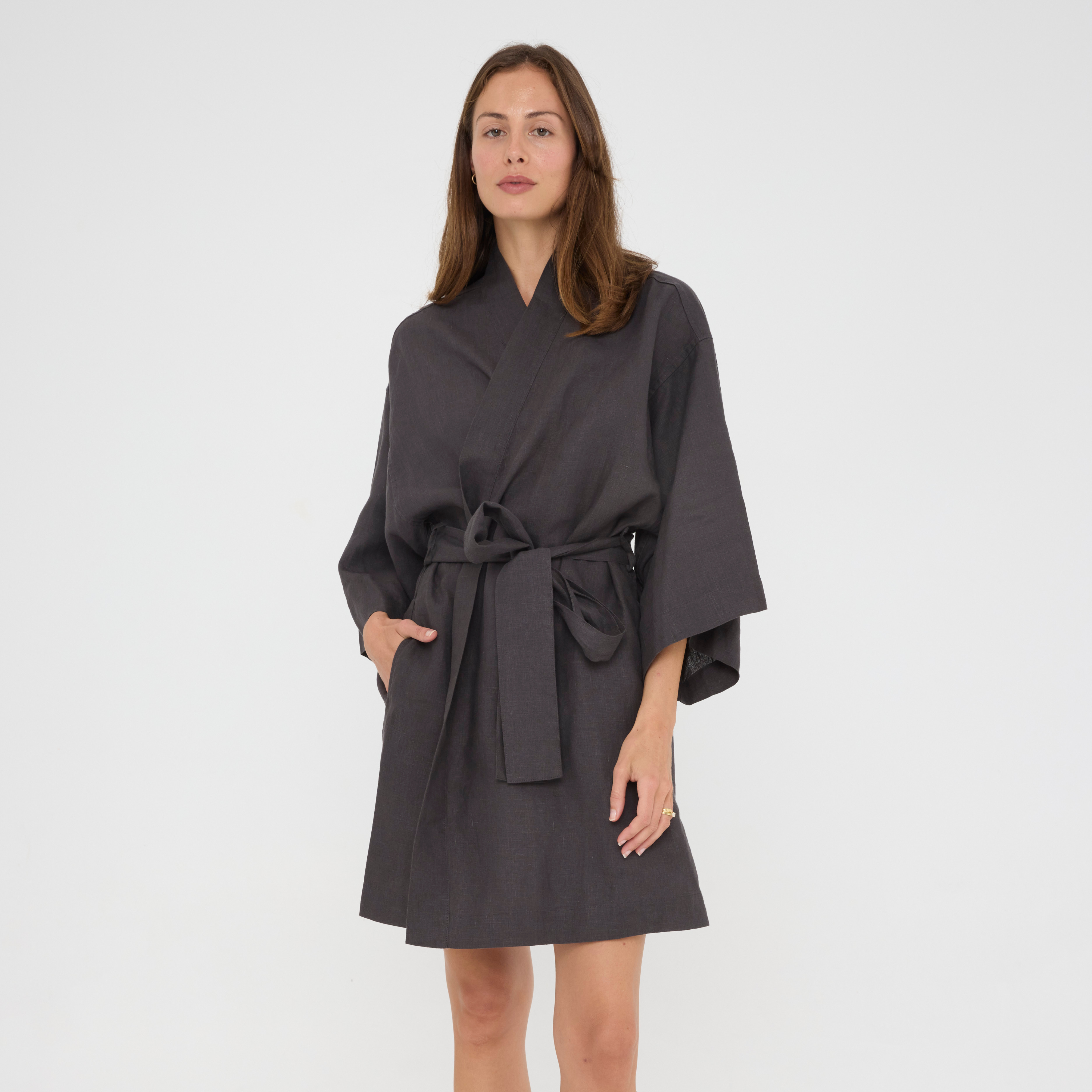 Charcoal Short Robe