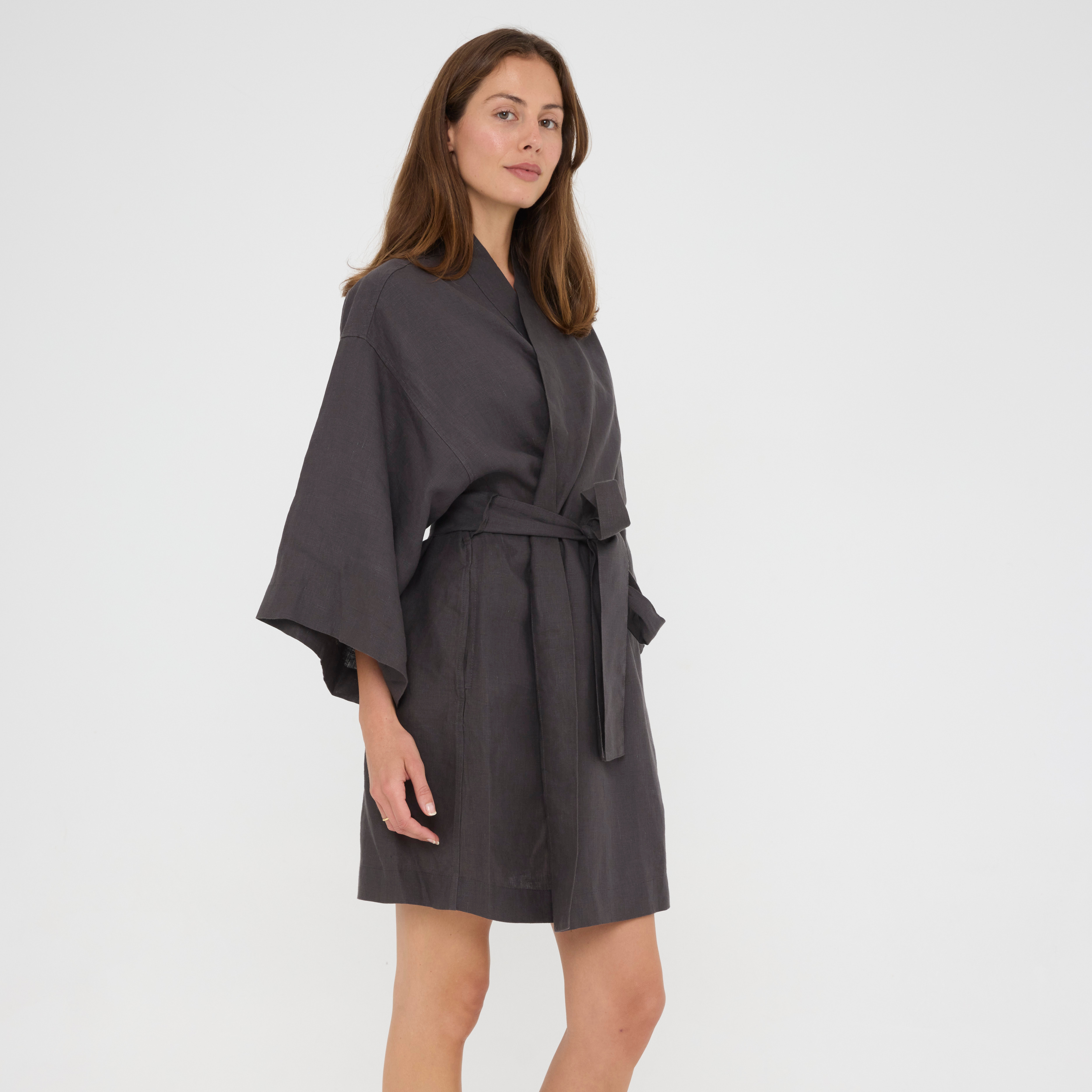 Charcoal Short Robe