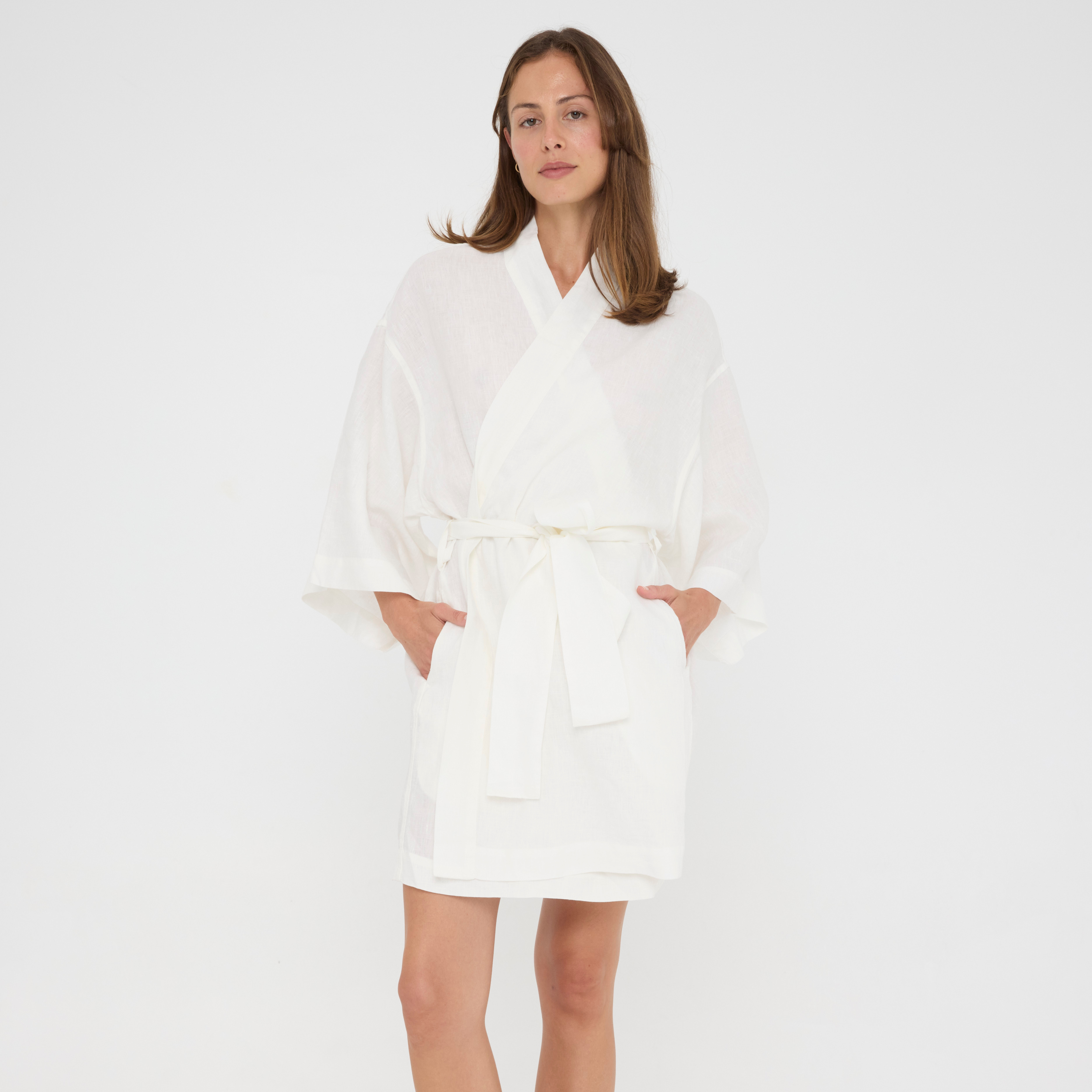 White Short Robe