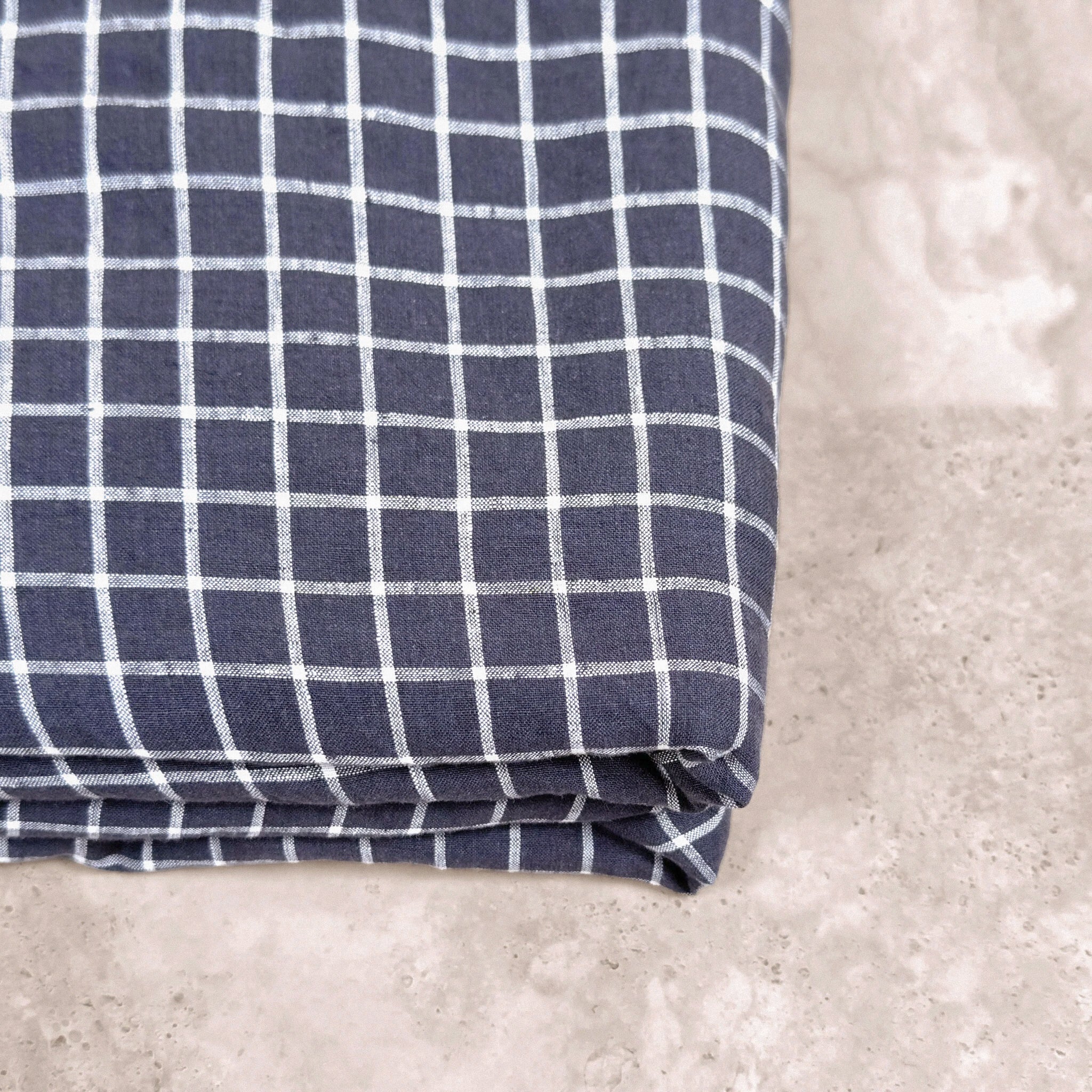 Midnight Check Duvet Cover