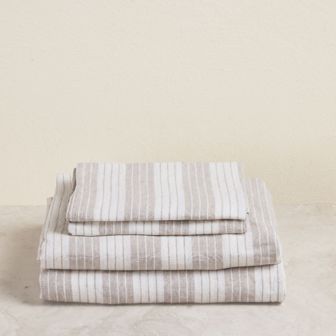 Milk And Honey Chester Striped Sheet Set