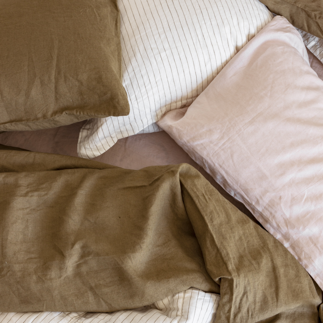 Blush Linen King Pillowcases