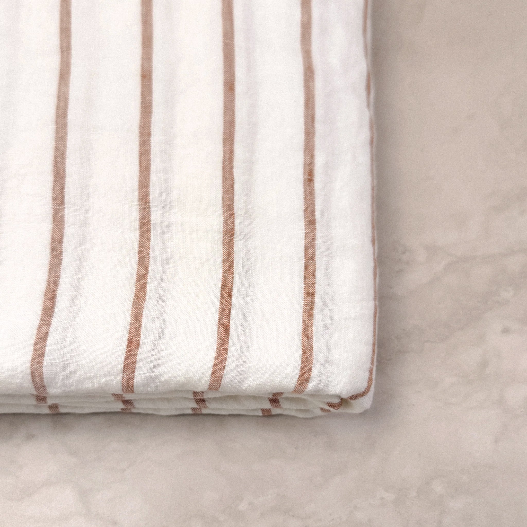 Sandalwood Striped Fitted Sheet
