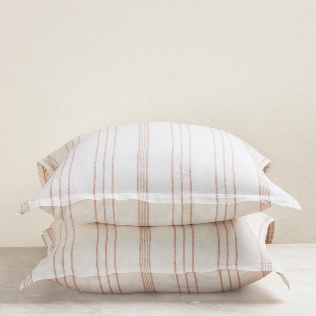 Sienna Amalfi Striped European Pillowcase (Set of 2)