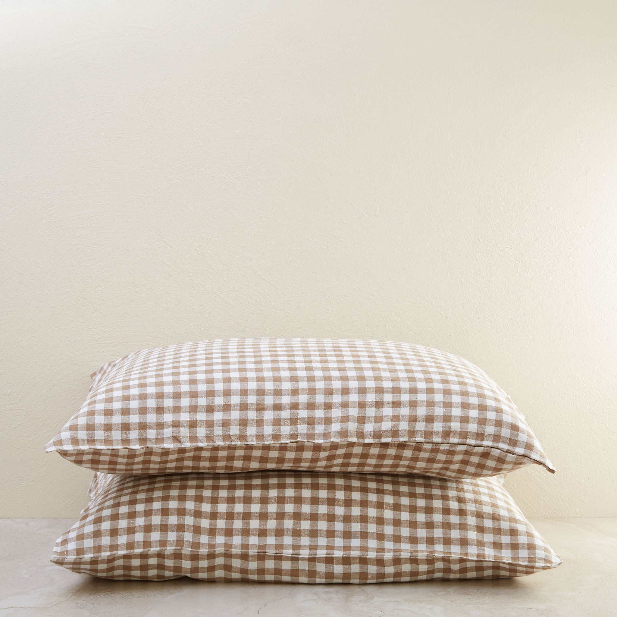 Coco Gingham Standard Linen Pillowcase