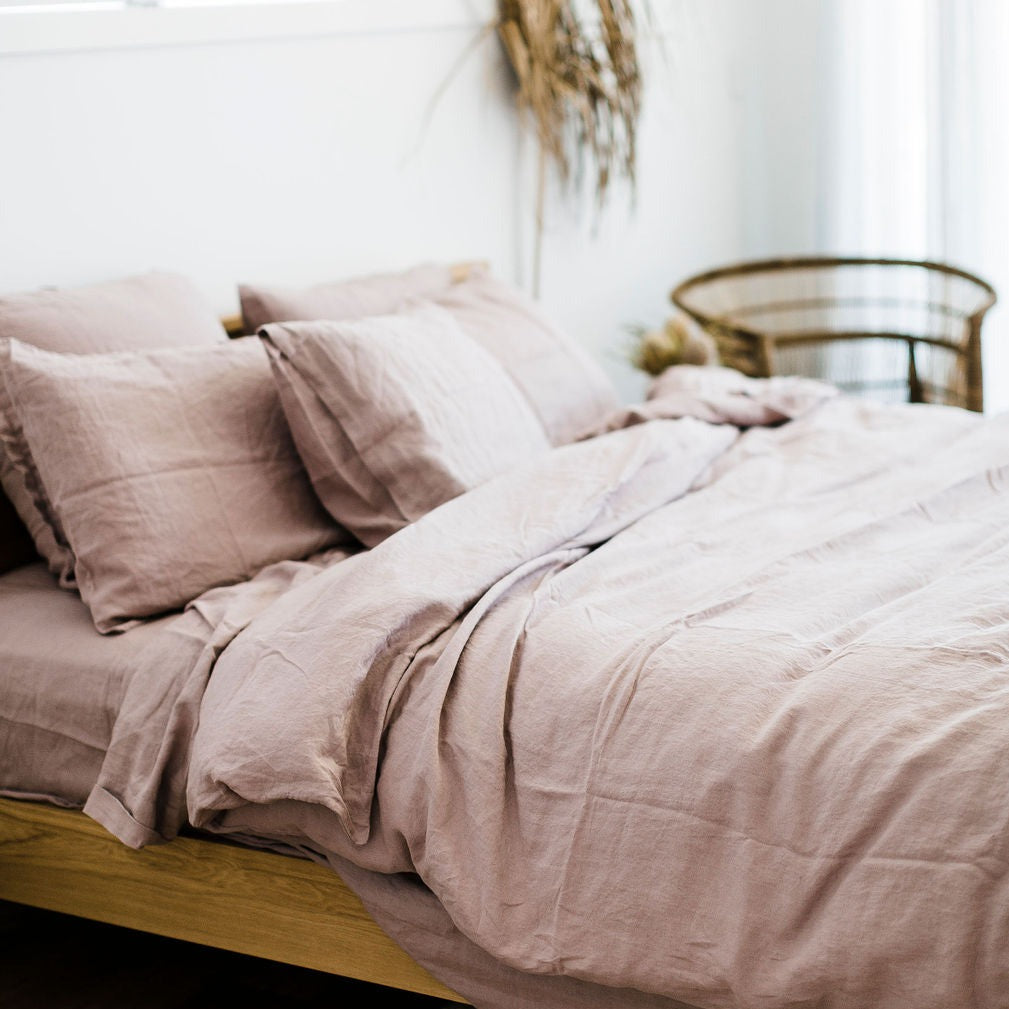 Dusty pink european clearance pillowcase